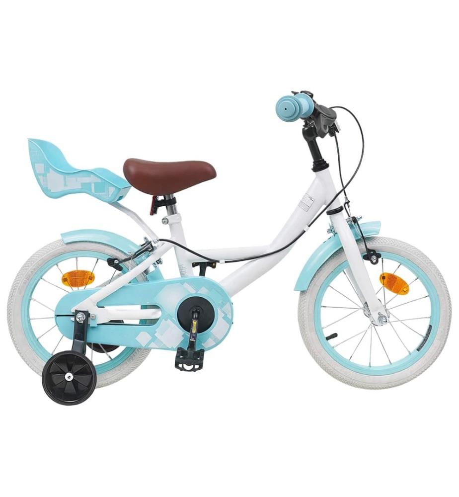 Bicicletta per bambini da 14 pollici per bambini da 3 a 5 anni bianco