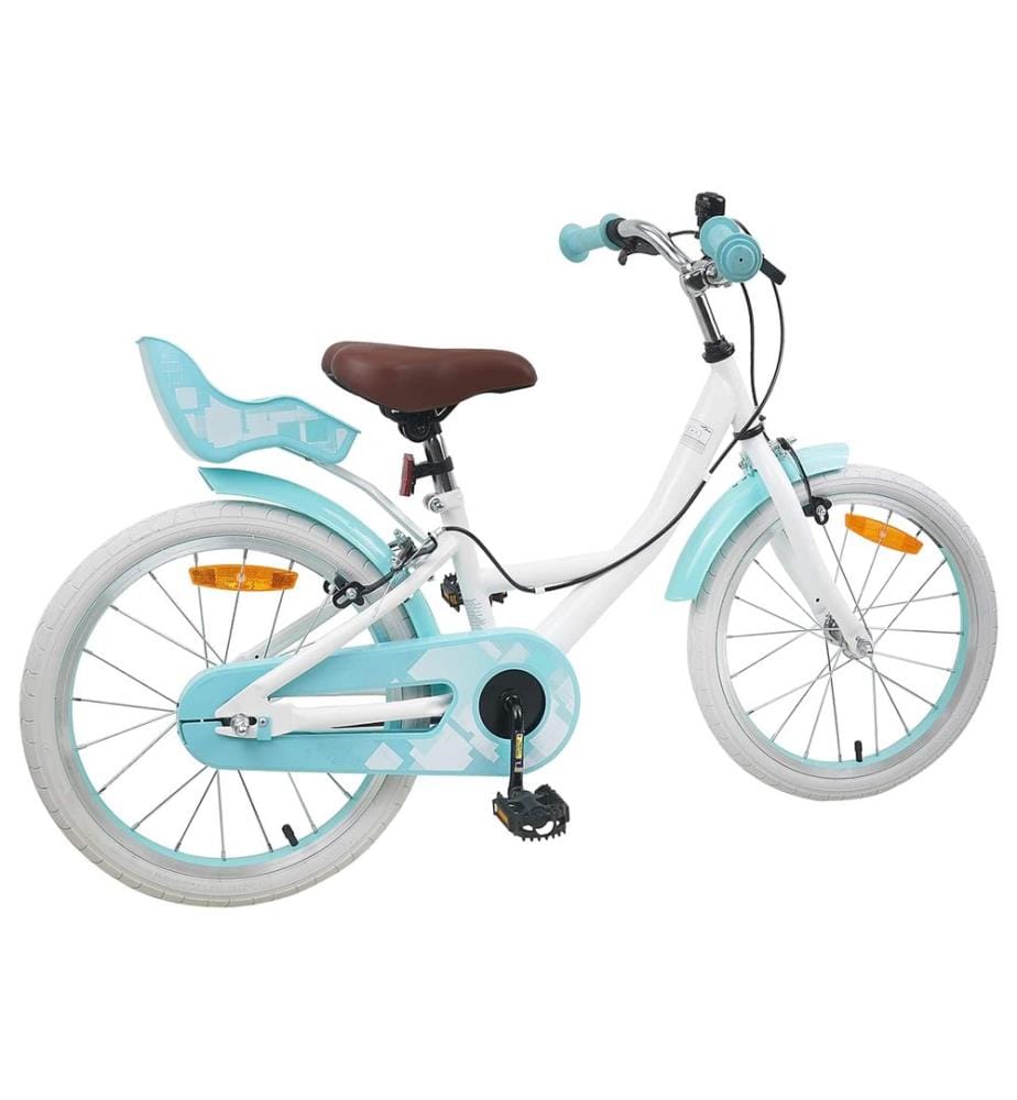 Vélo pour Enfants 18 Pouces pour les 5-7 ans Blanc