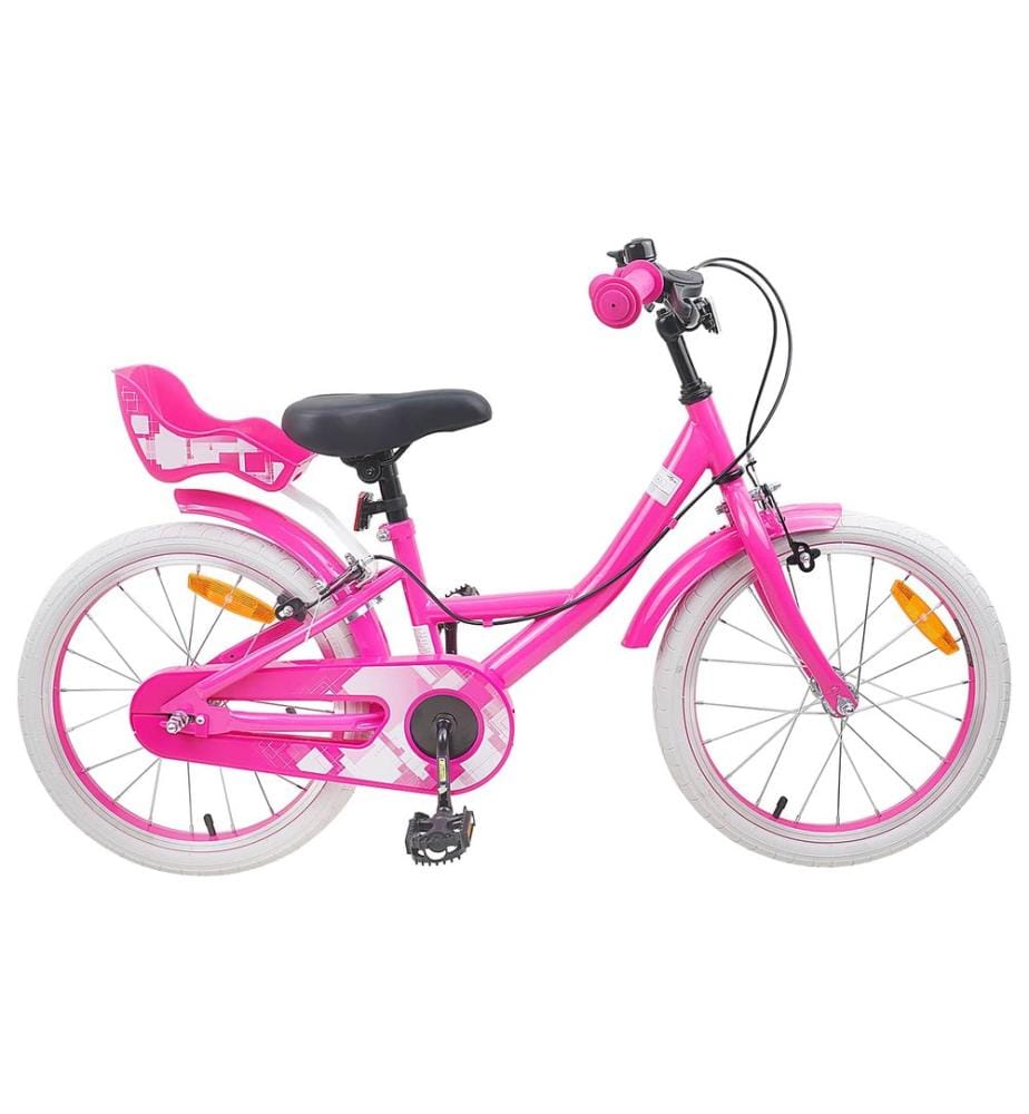 Bicicletta per Bambini 18 Pouces per i 5-7 anni Rosa