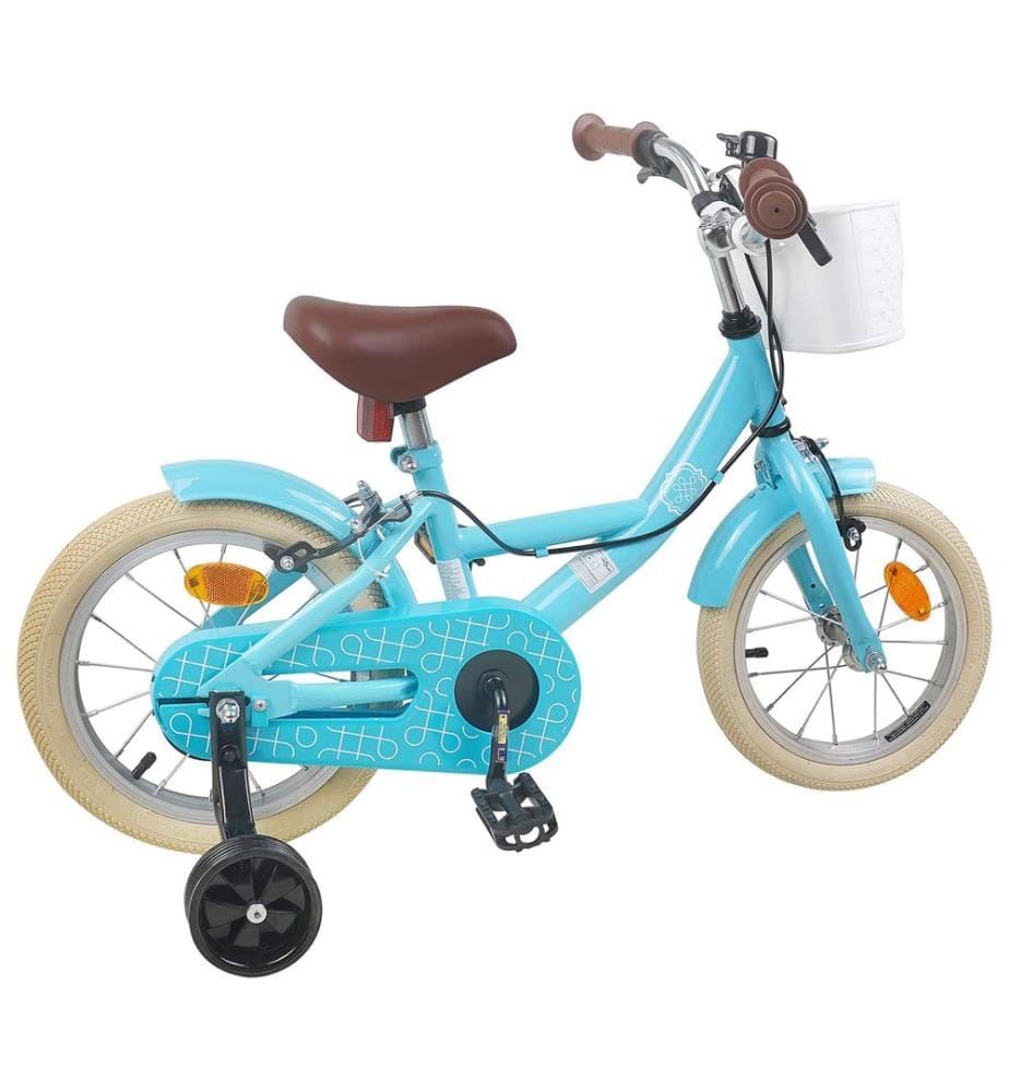 Bicicletta per bambini da 14 pollici per bambini da 3 a 5 anni blu chiaro
