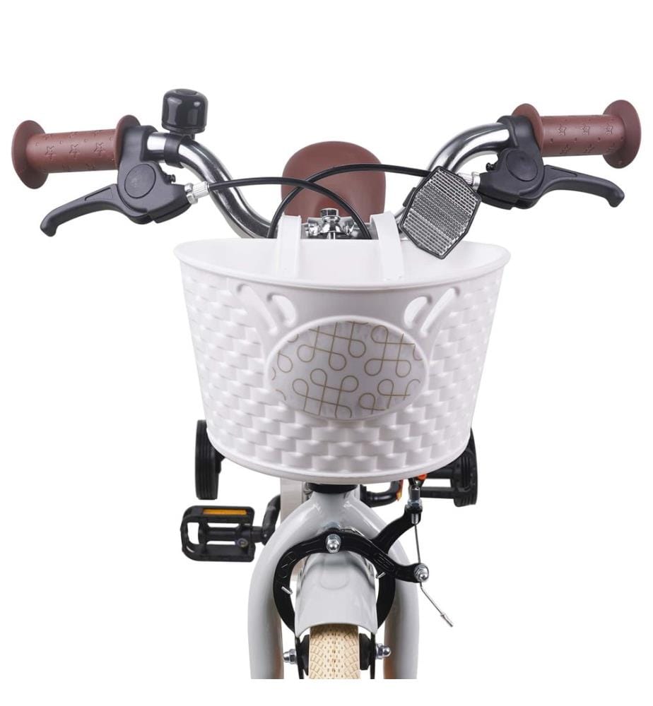 Bicicletta per bambini 14 pollici per 3-5 anni Grigio chiaro