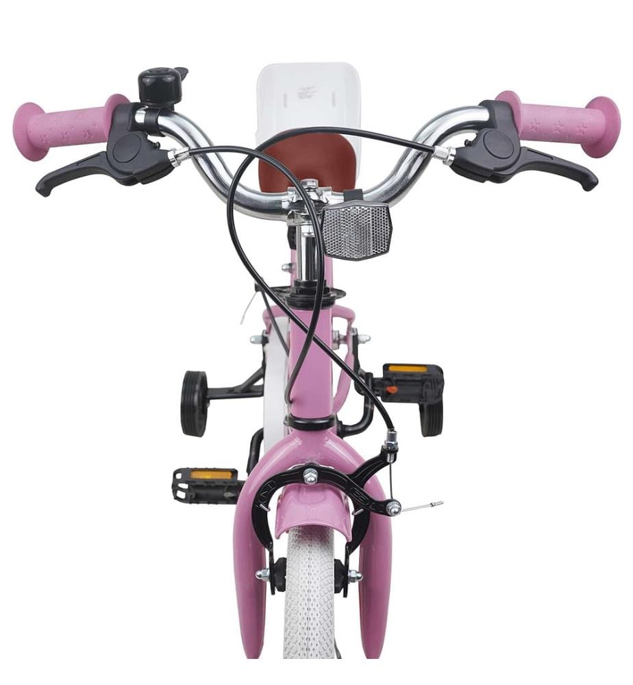 Bicicletta per bambini da 16 pollici per bambini da 4 a 6 anni rosa chiaro