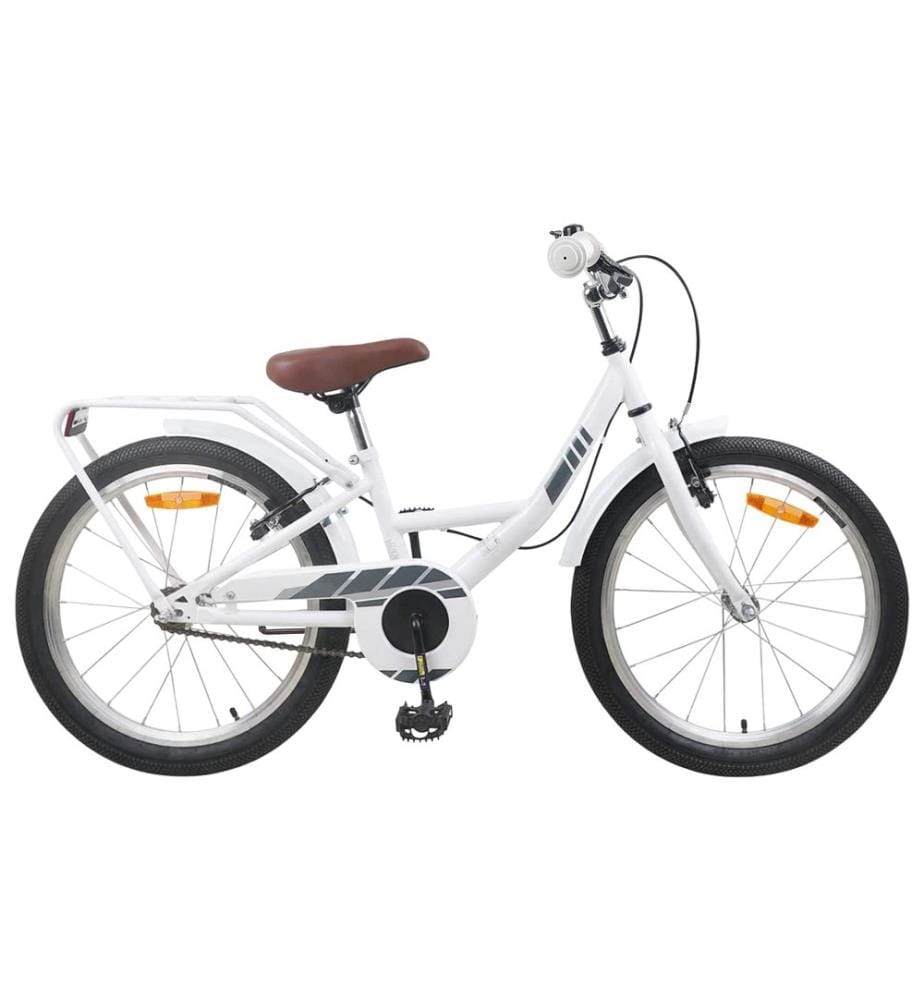 Vélo pour Enfants 18 Pouces pour les 5-7 ans Blanc