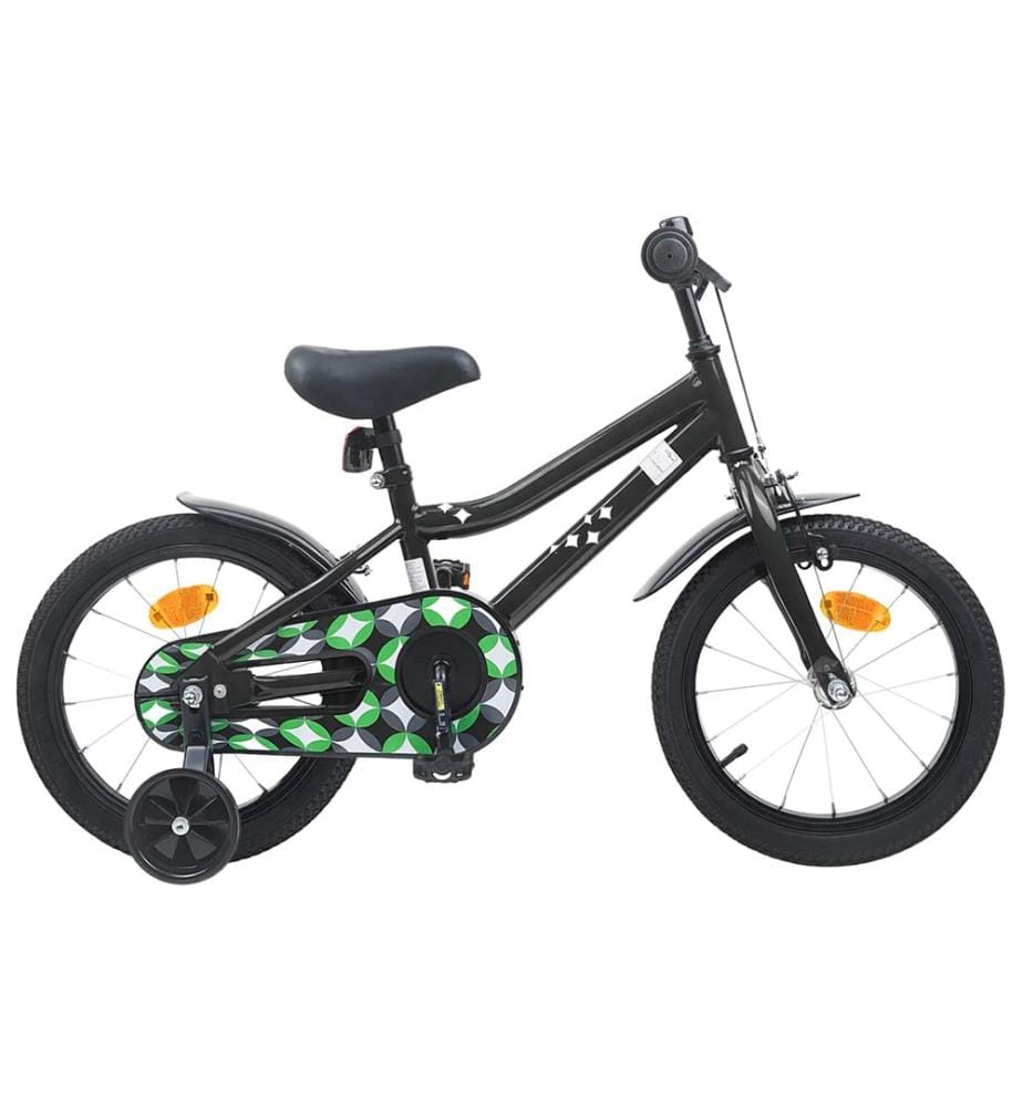 Bicicletta per bambini da 16 pollici per bambini da 4 a 6 anni nero