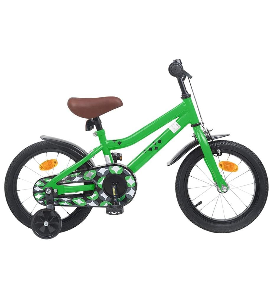 Bicicletta per bambini da 14 pollici per bambini da 3 a 5 anni verde