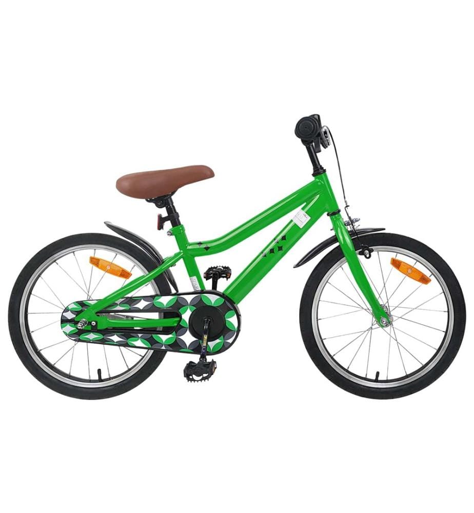 Bici per Bambini 18 Pollici per i 5-7 anni Verde