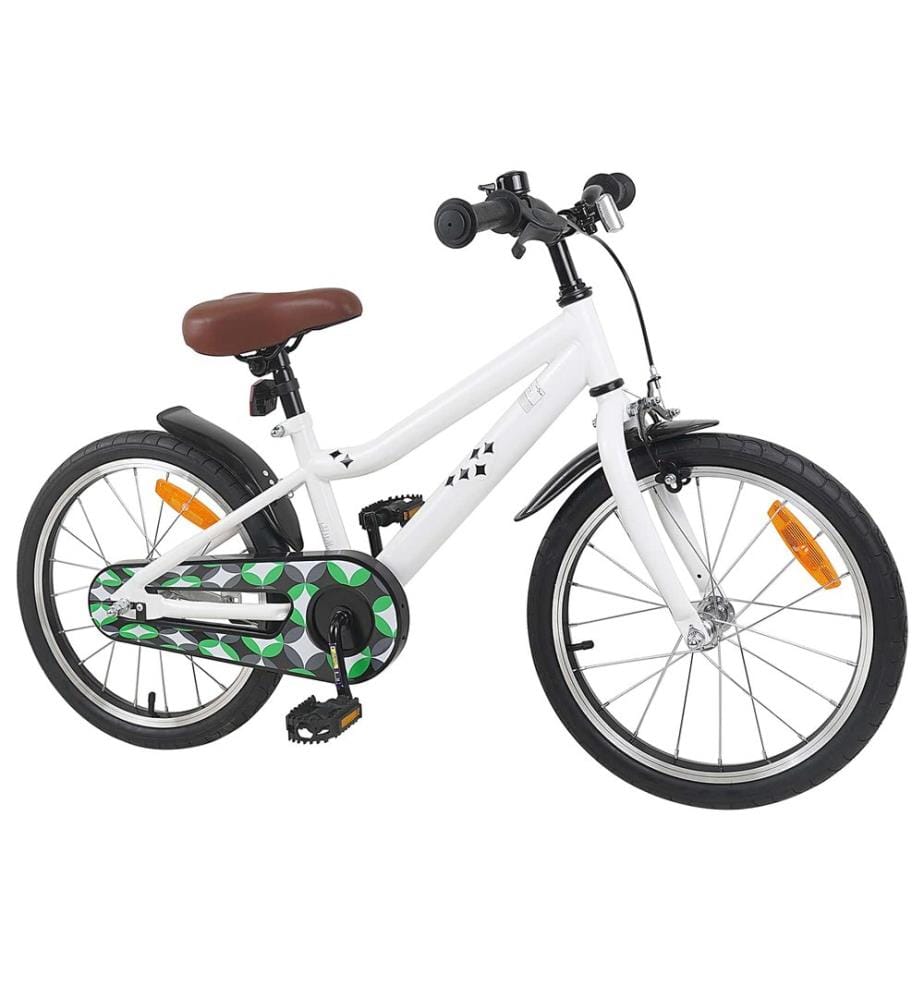 Vélo pour Enfants 18 Pouces pour les 5-7 ans Blanc