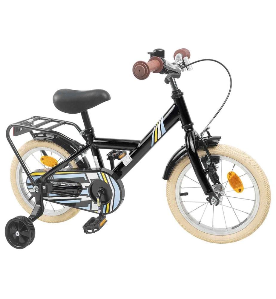 Bicicletta per bambini da 16 pollici per bambini da 4 a 6 anni nero