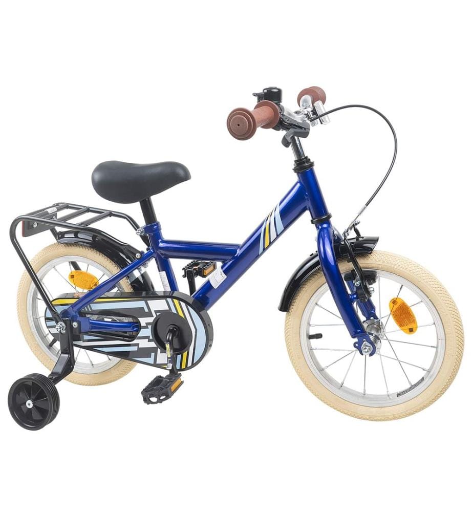 Bicicletta per bambini da 16 pollici per bambini da 4 a 6 anni blu scuro