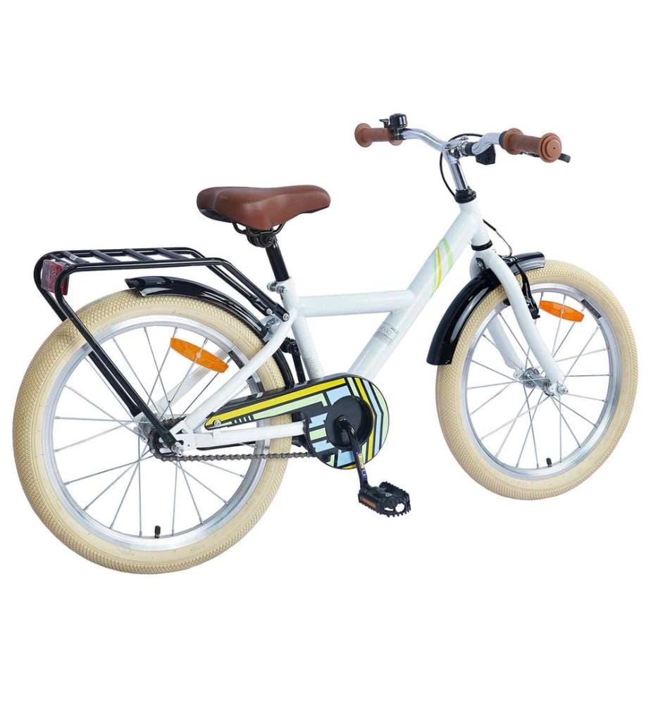 Bici per Bambini 18 Pollici per i 5-7 anni Bianco