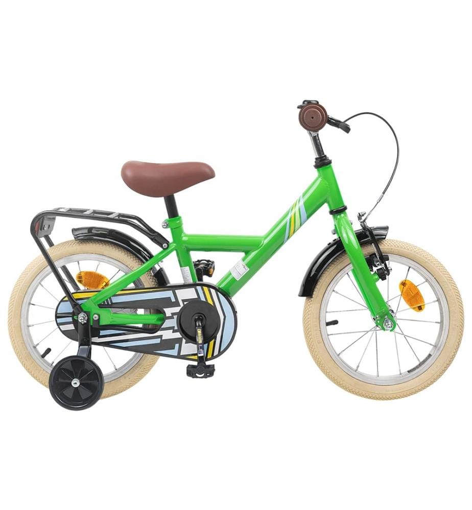 Bicicletta per bambini da 14 pollici per bambini da 3 a 5 anni verde