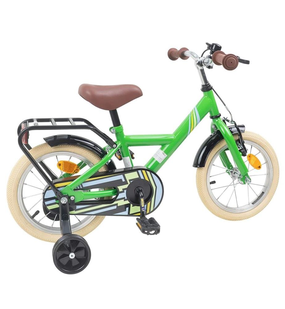 Bicicletta per bambini da 16 pollici per bambini da 4 a 6 anni verde