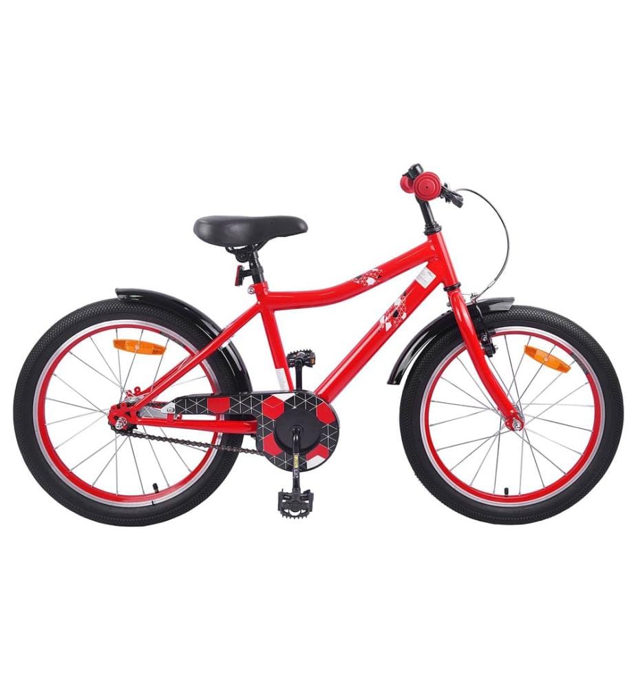 Bici per Bambini 18 Pollici per i 5-7 anni Rosso
