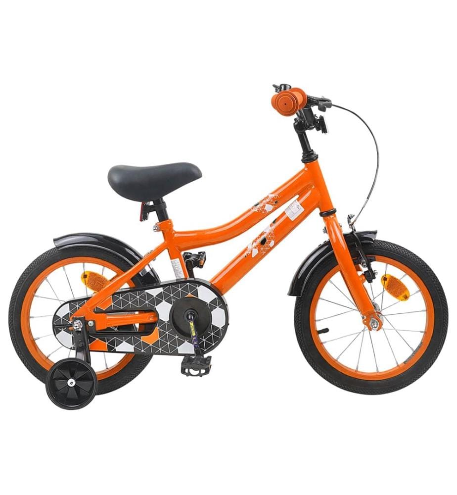 Bicicletta per bambini da 14 pollici per bambini da 3 a 5 anni arancione