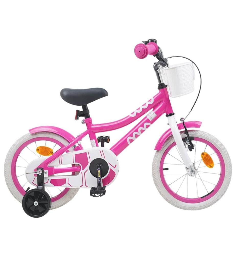 Bicicletta per bambini da 14 pollici per bambini da 3 a 5 anni rosa