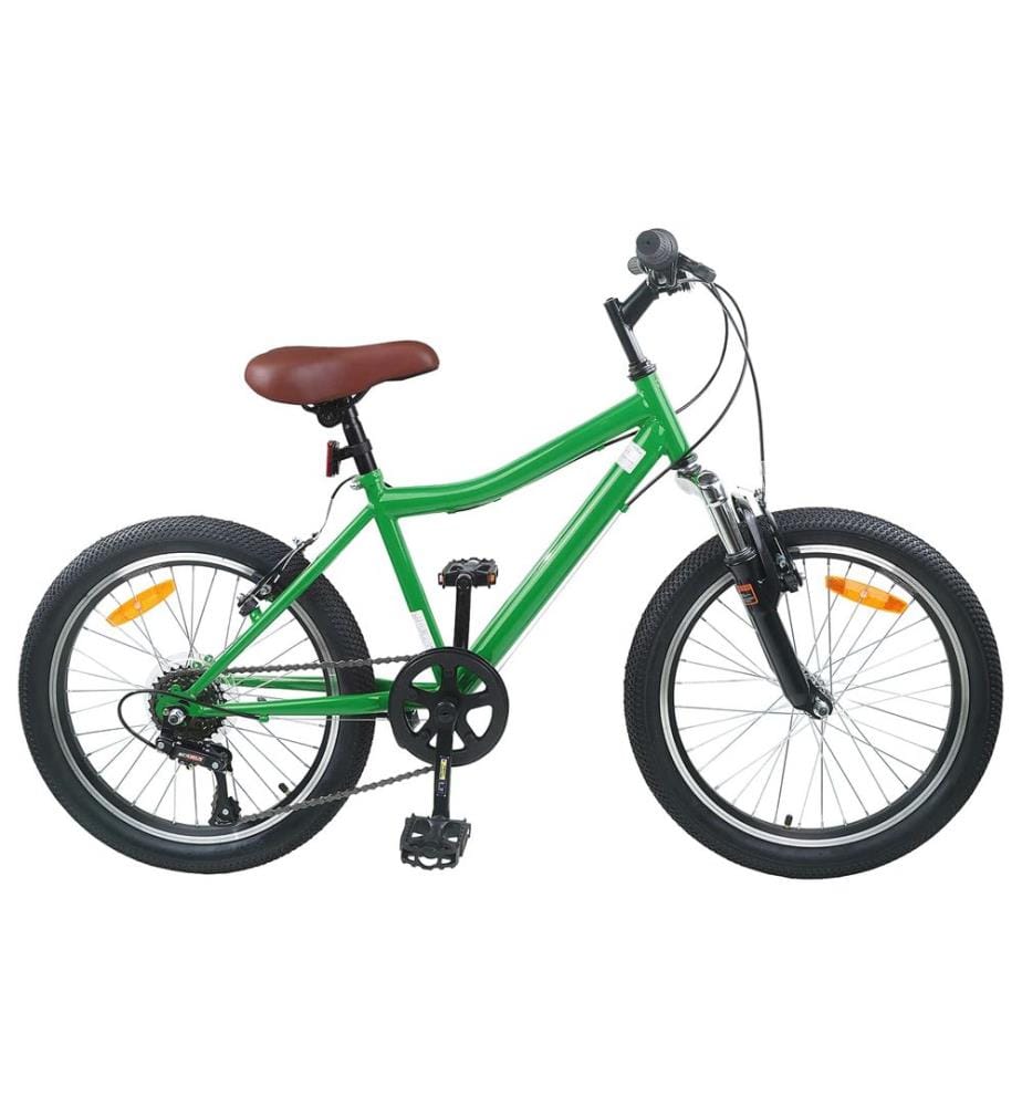 Bicicletta per Bambini 24 Pollici 6-Speed per gli 8-12 anni Verde