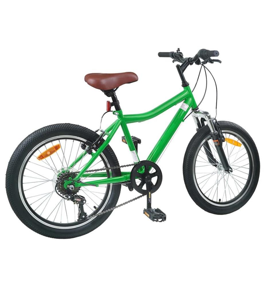 Bicicletta per Bambini 24 Pollici 6-Speed per gli 8-12 anni Verde