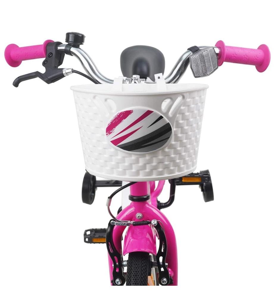 Bicicletta per bambini da 14 pollici per bambini da 3 a 5 anni rosa scuro