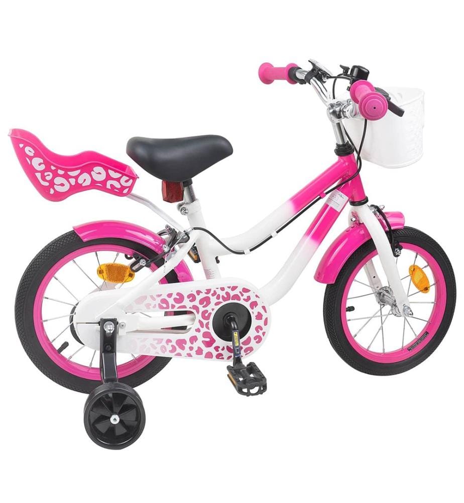 Bicicletta per bambini da 14 pollici per bambini da 3 a 5 anni rosa