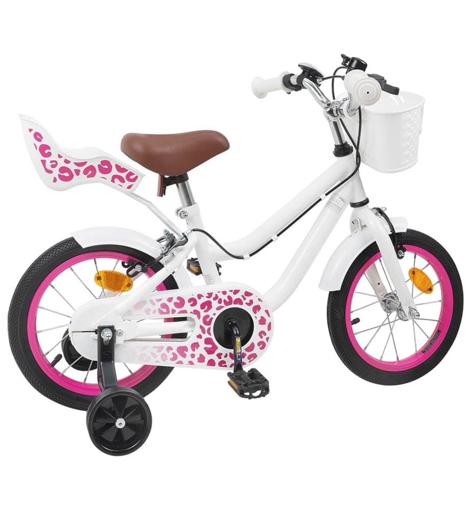 Bicicletta per bambini da 16 pollici per bambini da 4 a 6 anni bianco