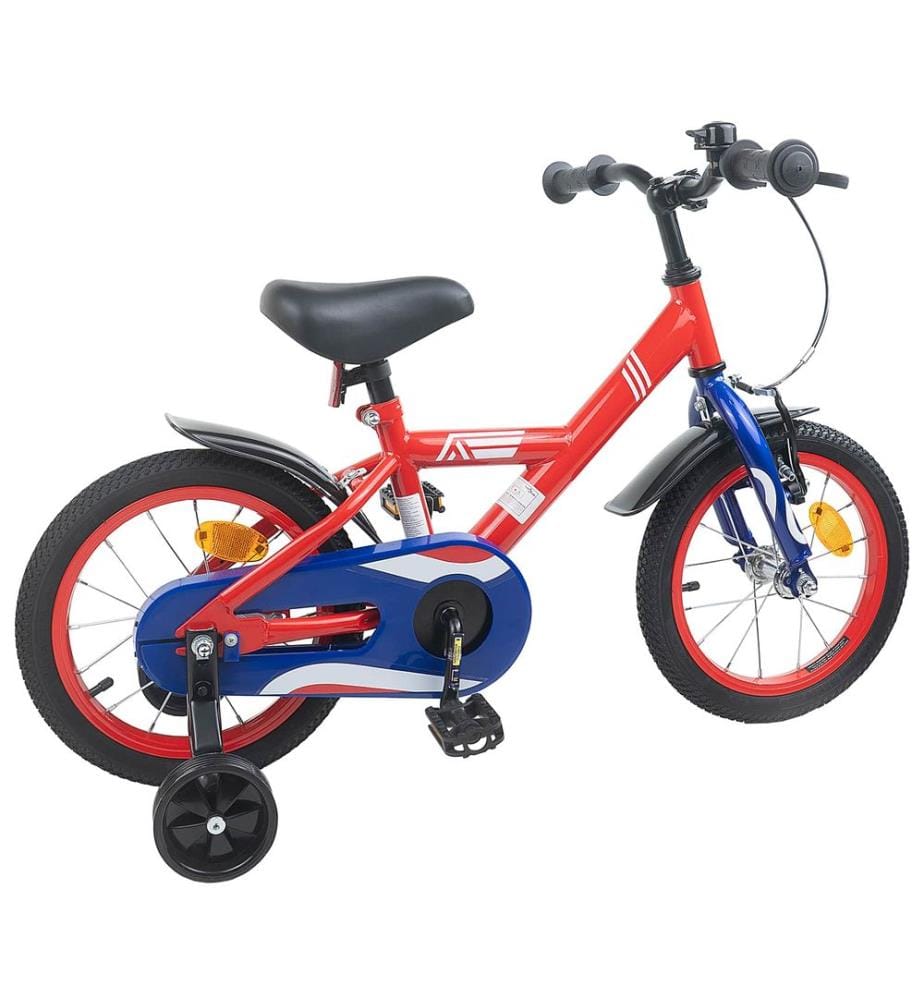 Bicicletta per bambini da 16 pollici per bambini da 4 a 6 anni rosso