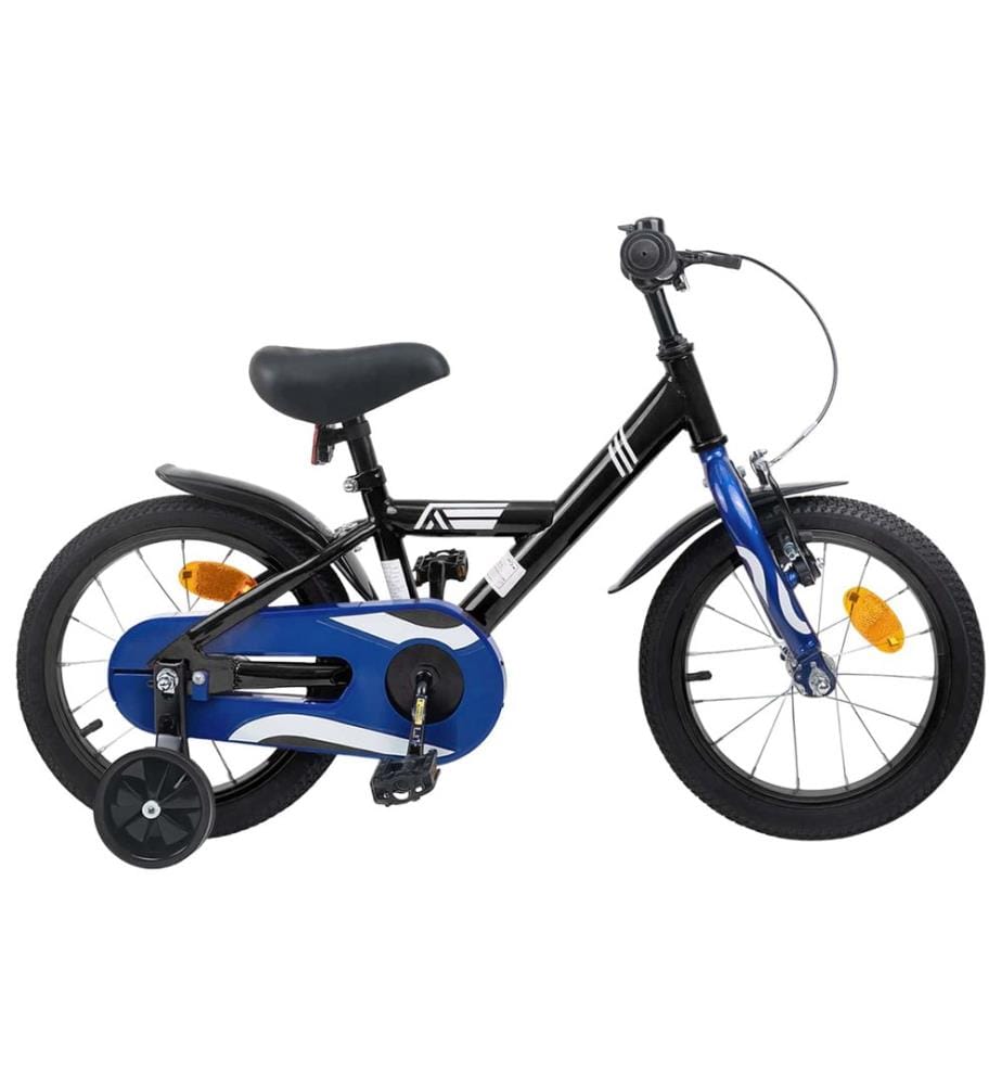Bicicletta per bambini da 16 pollici per bambini da 4 a 6 anni nero