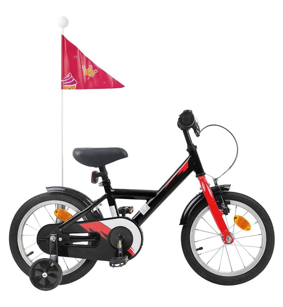 Bicicletta per bambini da 16 pollici per bambini da 4 a 6 anni nero