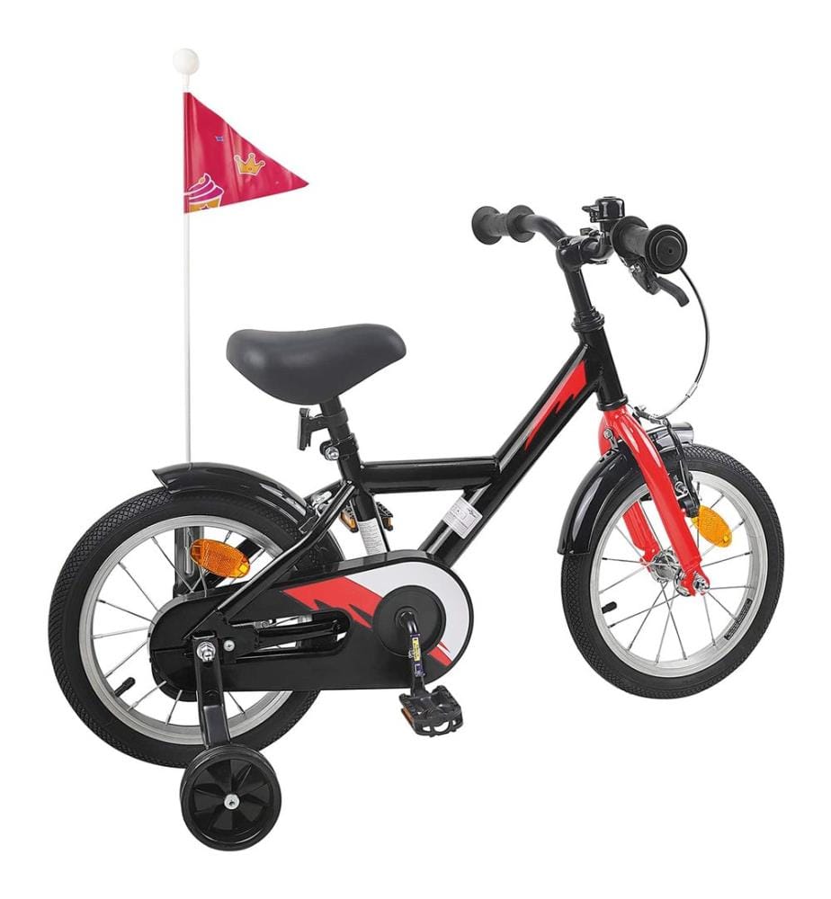 Bicicletta per bambini da 16 pollici per bambini da 4 a 6 anni nero