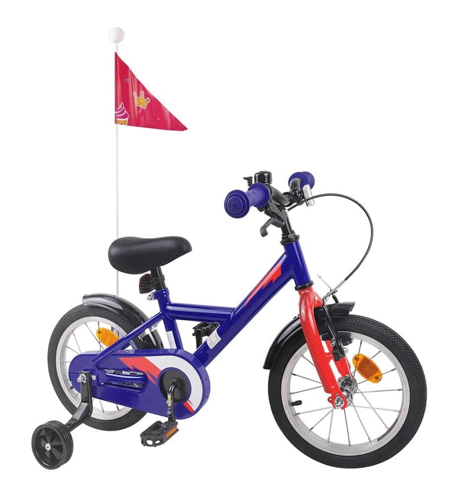 Bicicletta per bambini da 14 pollici per bambini da 3 a 5 anni blu scuro