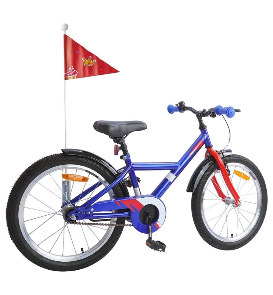 Bici per Bambini 18 Pollici per i 5-7 anni Blu scuro