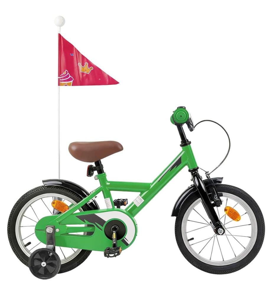 Bicicletta per bambini da 14 pollici per bambini da 3 a 5 anni verde
