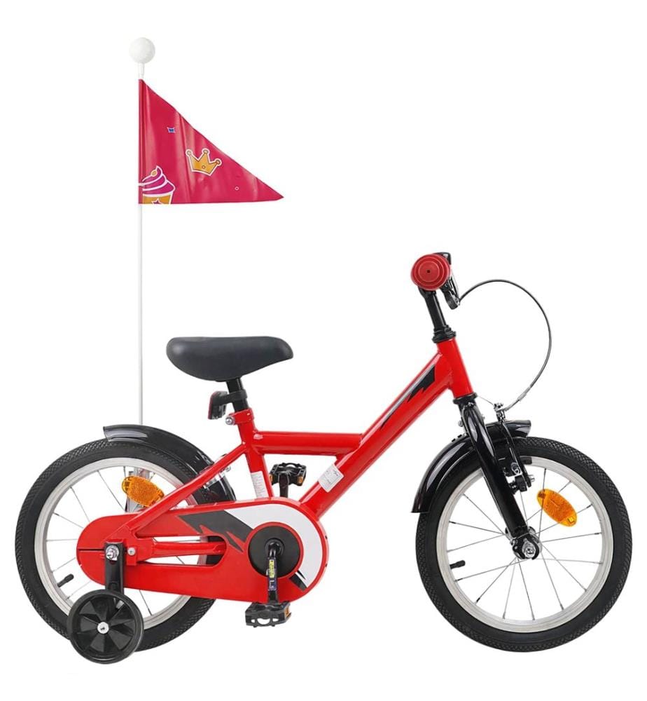 Bicicletta per bambini da 16 pollici per bambini da 4 a 6 anni rosso
