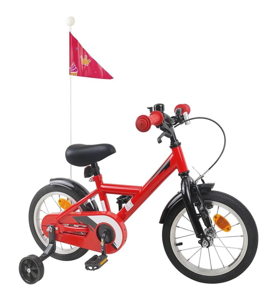Bicicletta per bambini da 16 pollici per bambini da 4 a 6 anni rosso
