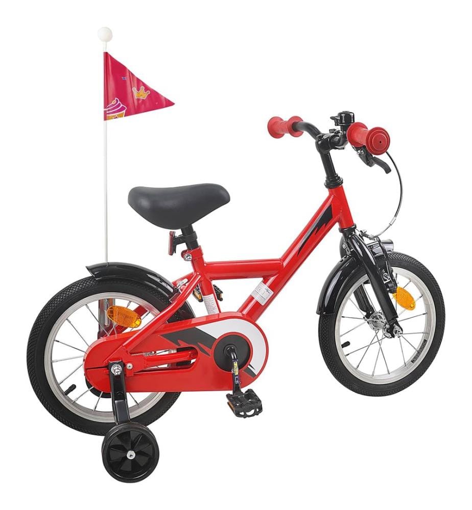 Bicicletta per bambini da 16 pollici per bambini da 4 a 6 anni rosso
