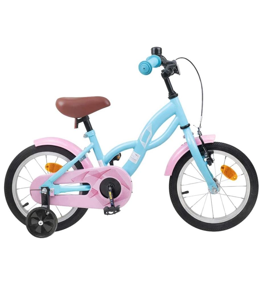 Bicicletta per bambini da 16 pollici per bambini da 4 a 6 anni blu chiaro