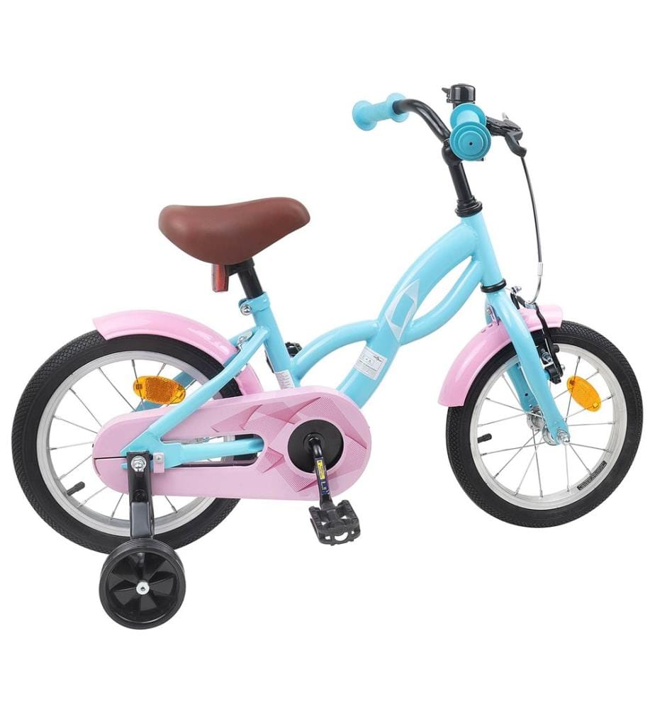 Bicicletta per bambini da 16 pollici per bambini da 4 a 6 anni blu chiaro
