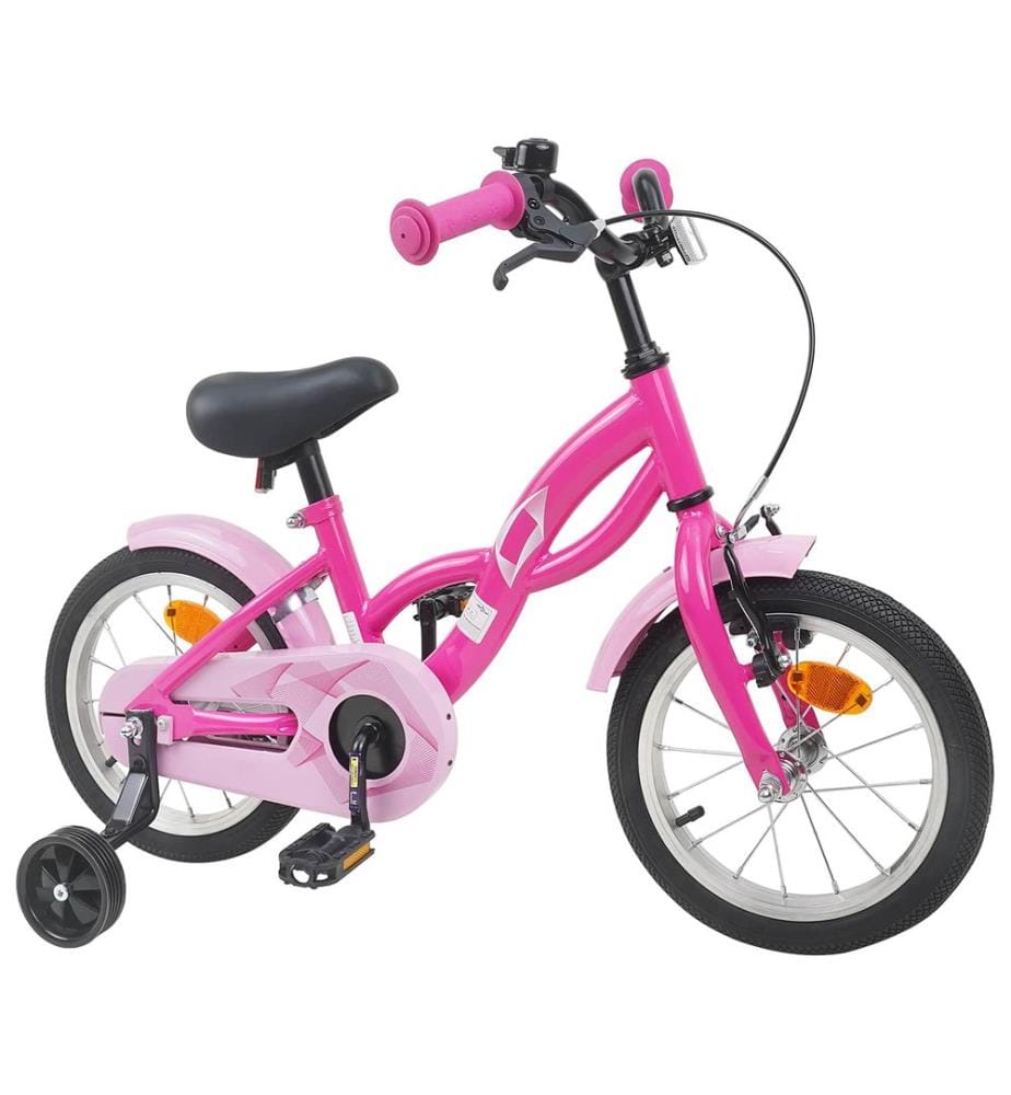 Kinderfahrrad 14 Zoll for 3-5 Years Old Dunkelrosa