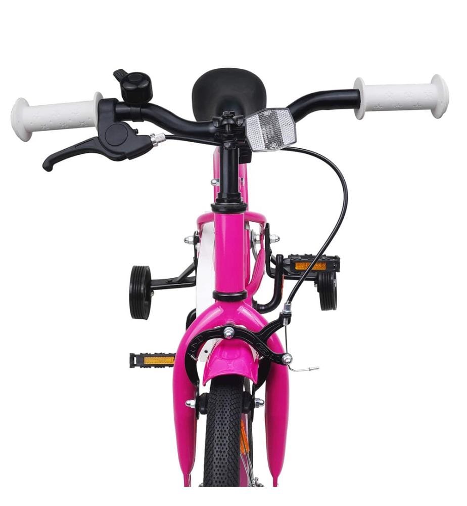 Bicicletta per bambini da 14 pollici per bambini da 3 a 5 anni rosa scuro