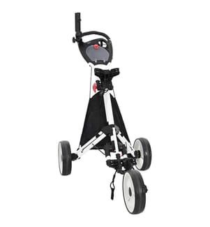 Trolley da golf Nero e Bianco 100 x 69 x 114 cm Alluminio