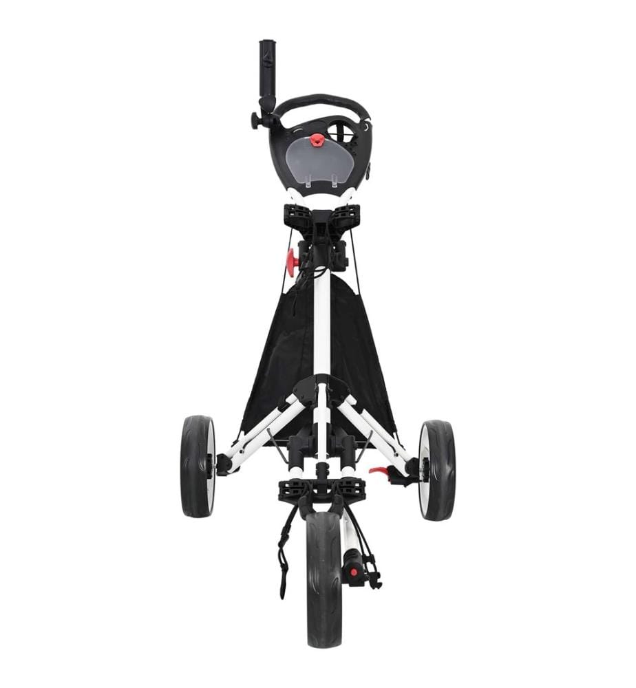 Trolley da golf Nero e Bianco 100 x 69 x 114 cm Alluminio