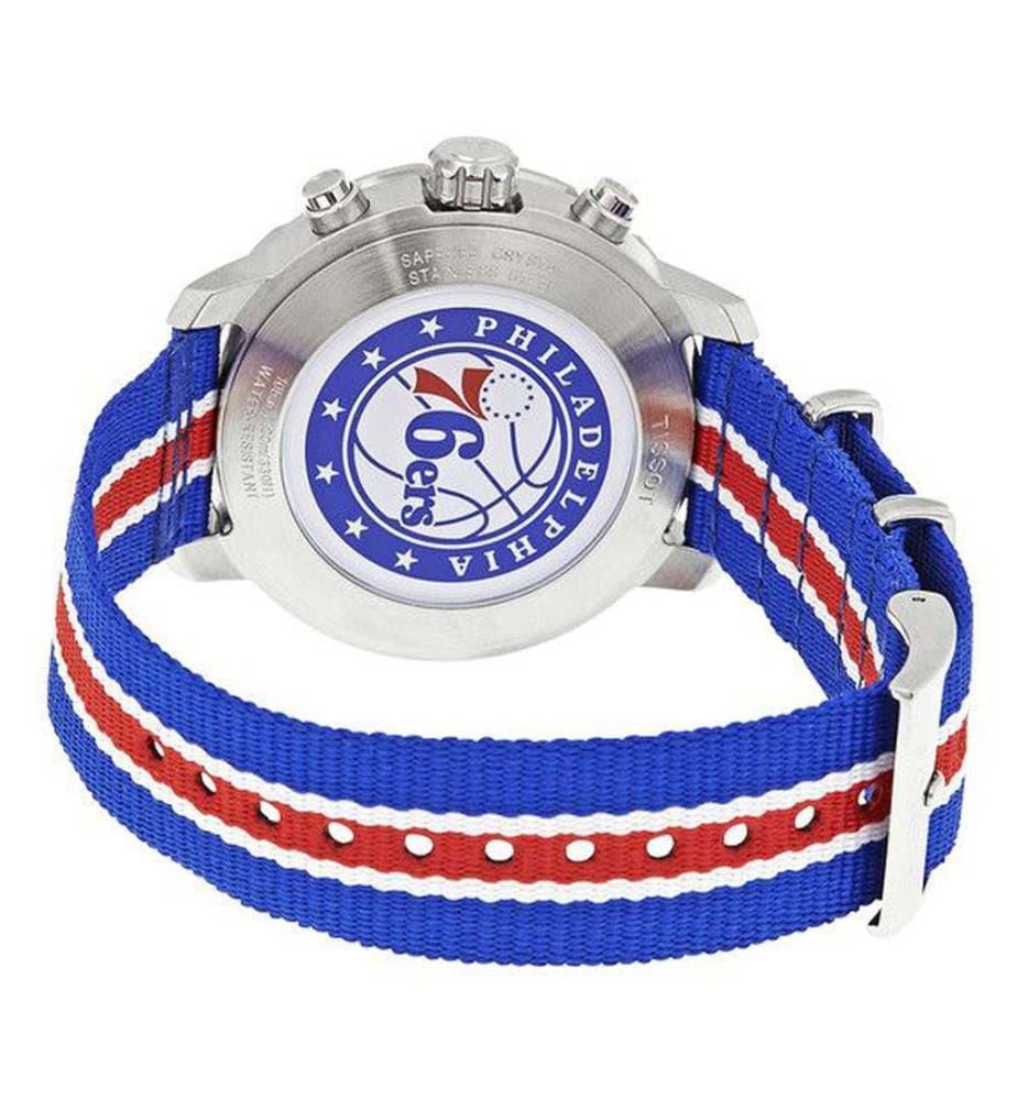 42 mm Analog-Quarzuhr aus Edelstahl - Blau