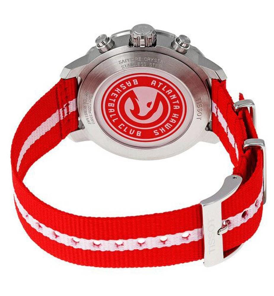 42 mm Analog-Quarzuhr aus Edelstahl - Rot