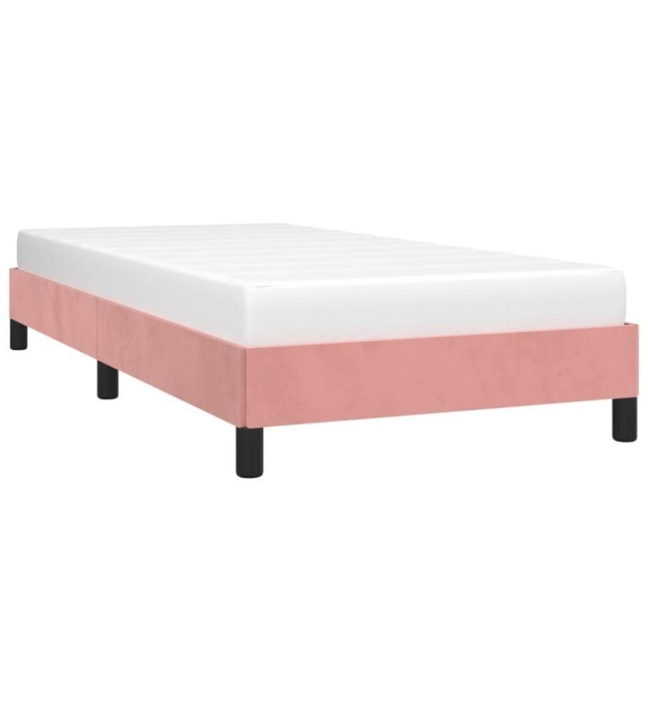 Cadre de lit Rose 80x200 cm Velours