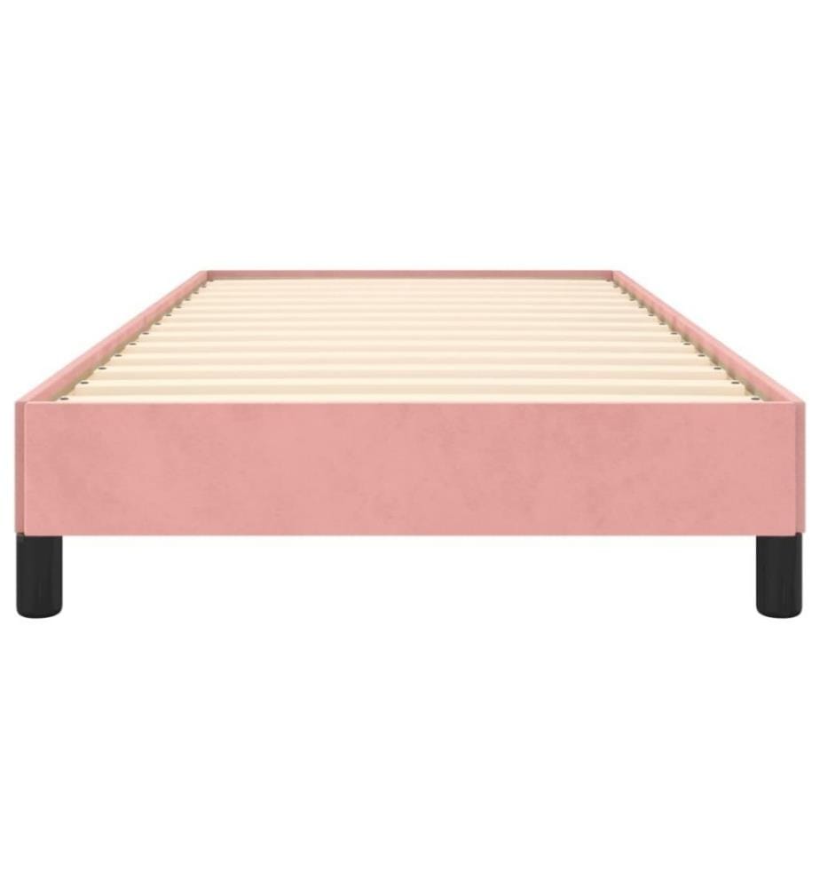 Cadre de lit Rose 80x200 cm Velours