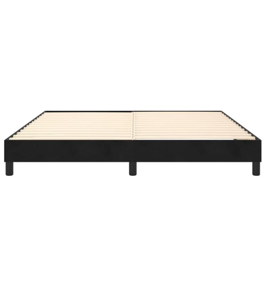 Boxspringbett Schwarz 180x200 cm Samt