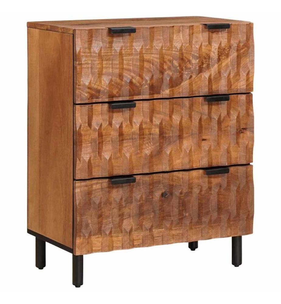 Credenza 2 pz Finitura Acacia Brun 60 x 33 x 75 cm