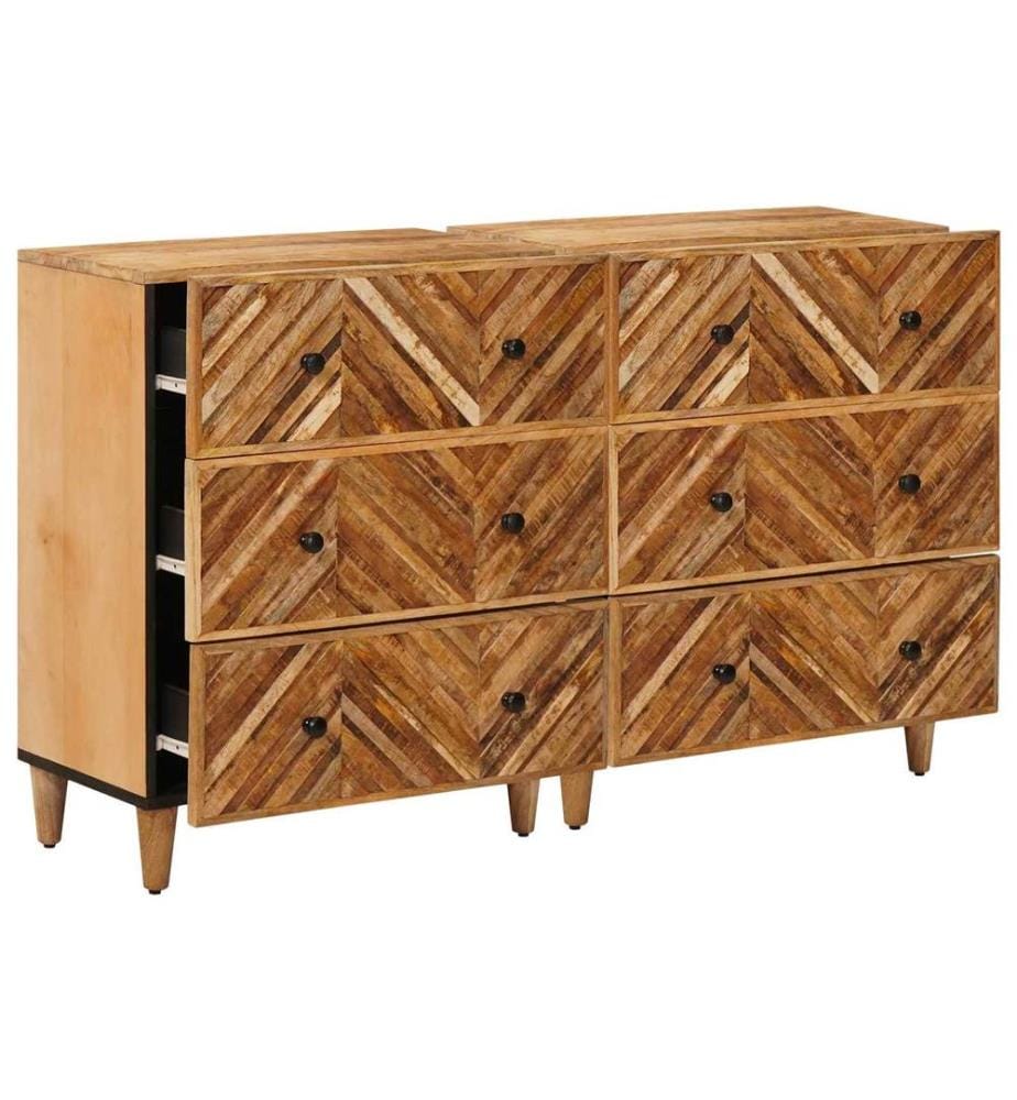 Armadi contenitori 2 pz Marrone 60 x 33,5 x 75 cm