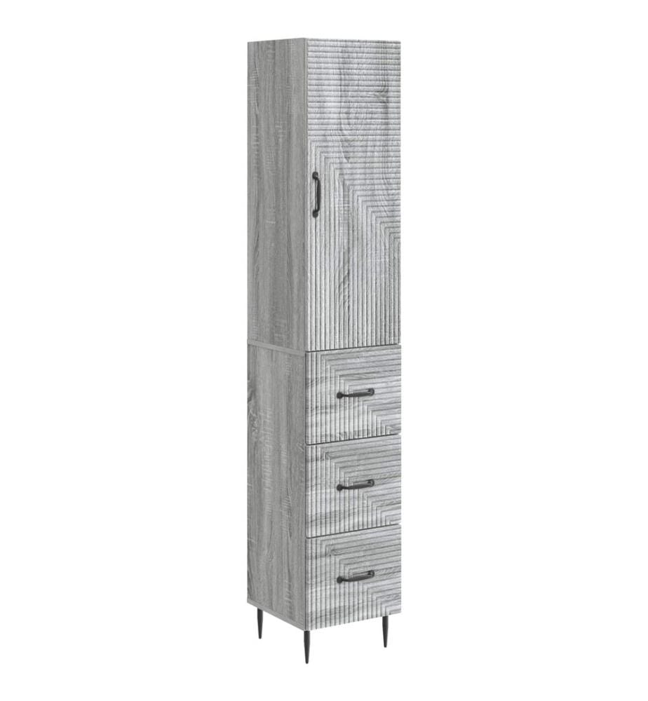 Schrankset 2 pcs Grau Sonoma 33 x 34,5 x 90 cm Holzwerkstoff