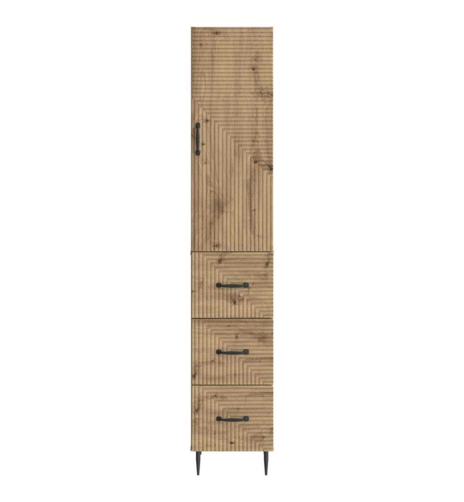 Schrankset 2 pcs Artisan-Eiche 33 x 34,5 x 90 cm Holzwerkstoff