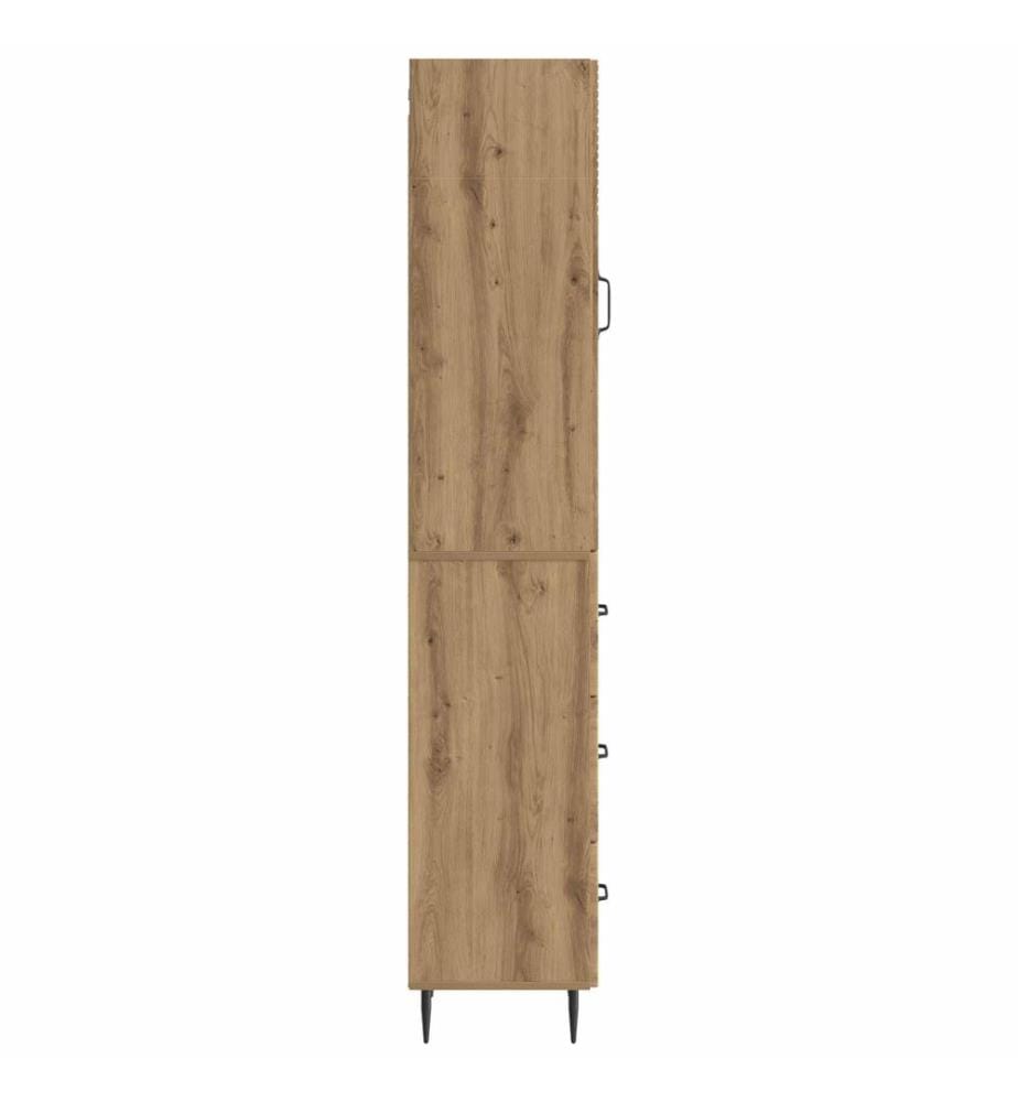 Schrankset 2 pcs Artisan-Eiche 33 x 34,5 x 90 cm Holzwerkstoff